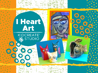 Kidcreate Studio - San Antonio. I Heart Art Homeschool Weekly Class (5-12 Years)